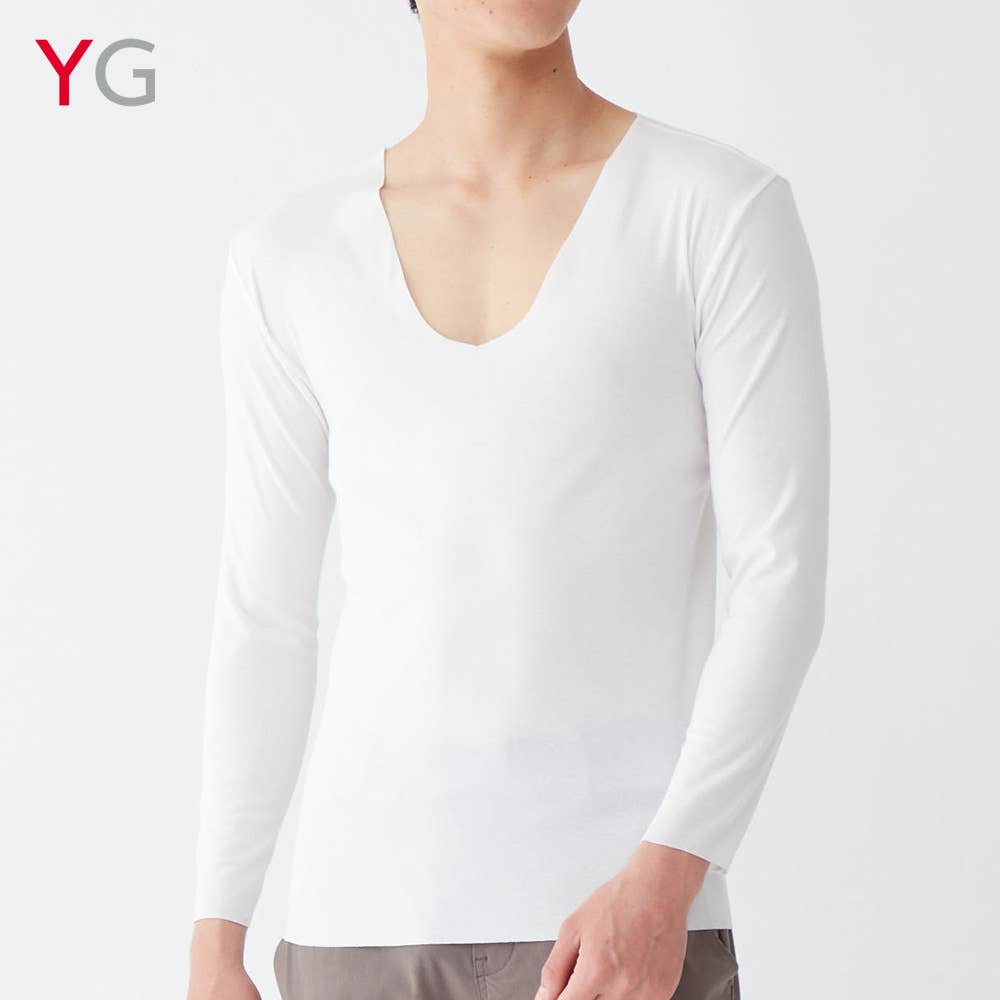 【カットオフ】Ｖネックロングスリーブシャツ（9分袖）